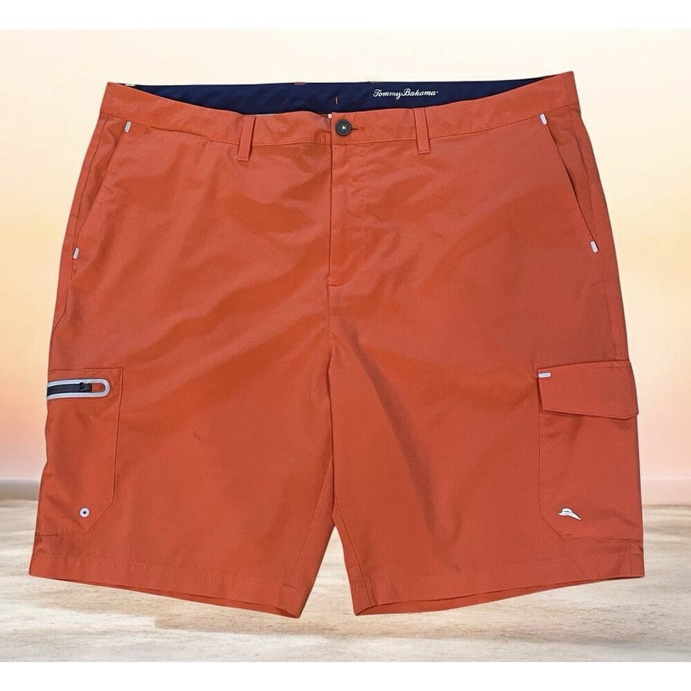 Tommy Bahama Cayman Isles Shorts Men’s 42 Orange Island Zone Cargo Swim outdoor